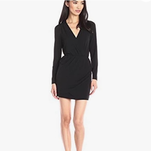 BCBGeneration Dresses & Skirts - BCBGeneration Long Sleeve Faux Wrap Mini Dress